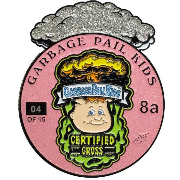 Pink Glitter **HUGE** 4 inch Adam Bomb Challenge Coin limited to 15 pieces with individual serial number