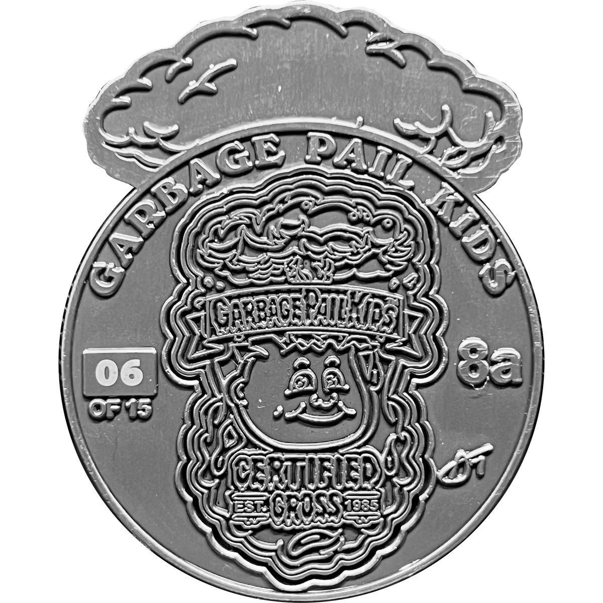 Antique Nickel plated 3piece Adam Bomb Challenge Coin limited to 15 p