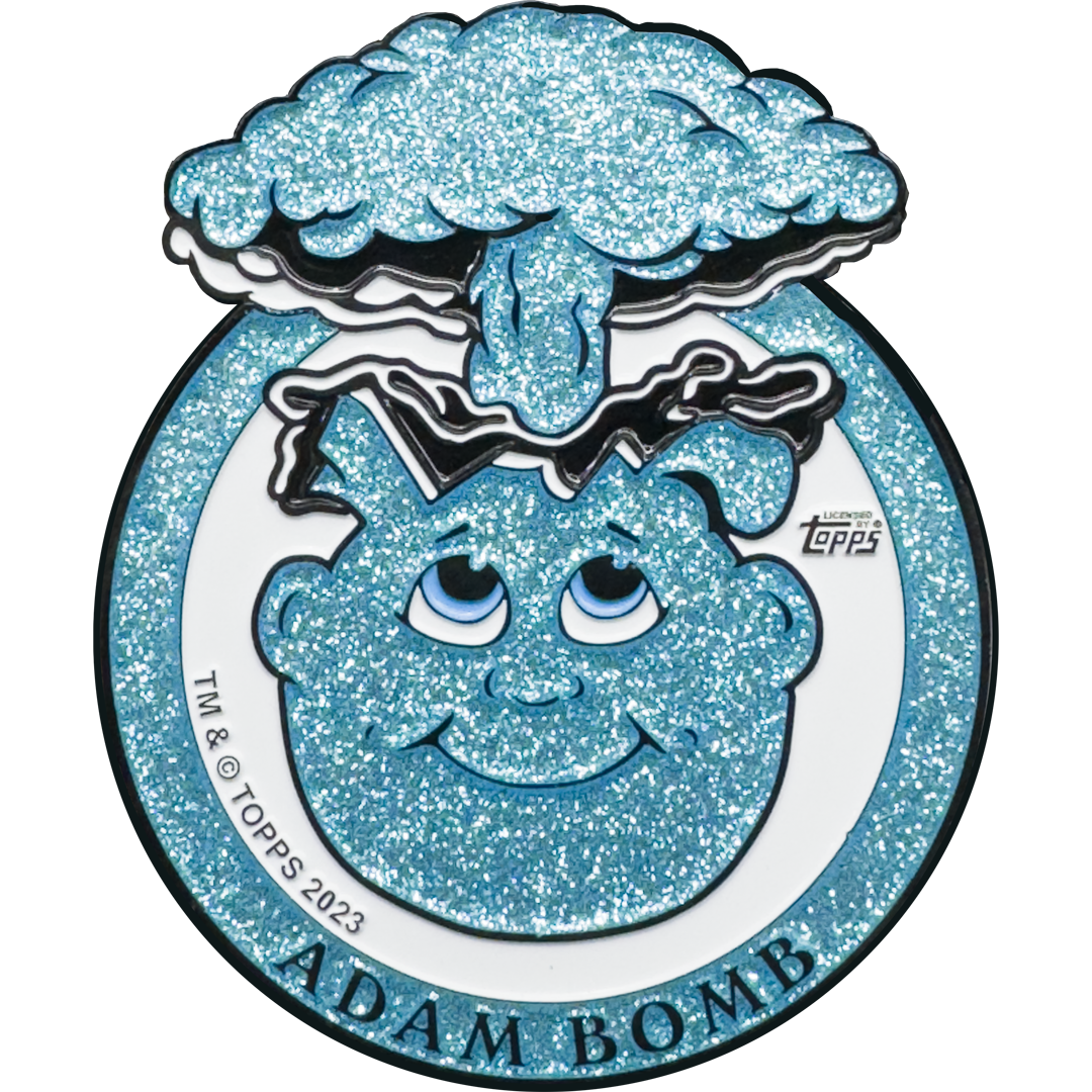 Powder Blue Glitter **HUGE** 4 inch Adam Bomb Challenge Coin