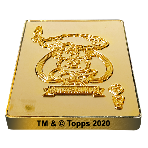Adam Bomb 24KT Gold Plated GPK Challenge Coin Officially Licensed Topps Garbage Pail Kids Playing Cards Challenge Coin