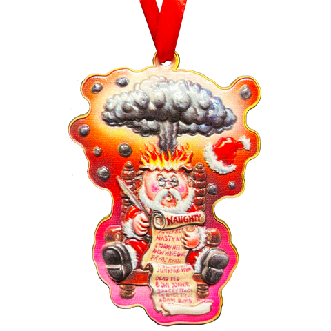 Adam Bomb Santa Naughty List GPK Christmas Ornament only 100 made with serial number
