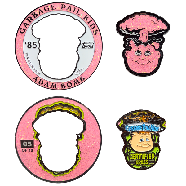 1 PER PERSON LIMIT ***PALE PINK GLITTER*** Adam Bomb 2-piece coin PALE PINK GLITTER variation GPK-AA-005