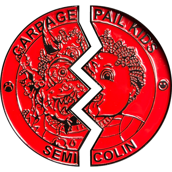 ***LARGE*** Red Color Proof Semi Colin 2 Coin set with free hard case