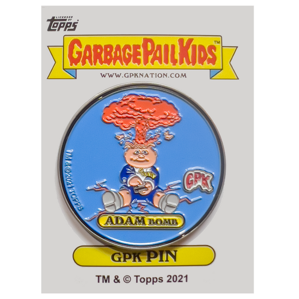 Adam Bomb pin - large 2 inch serial numbered with dual pin posts