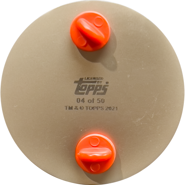 Adam Bomb pin - large 2 inch serial numbered with dual pin posts