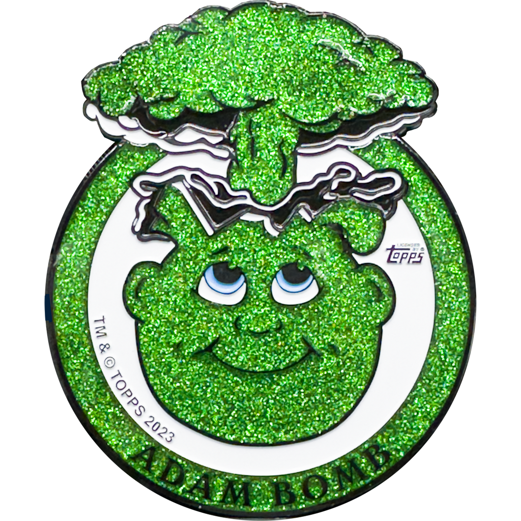 Snot Green Glitter **HUGE** 4 inch Adam Bomb Challenge Coin Snot Green Glitter **HUGE** 4 inch Adam Bomb Challenge Coin