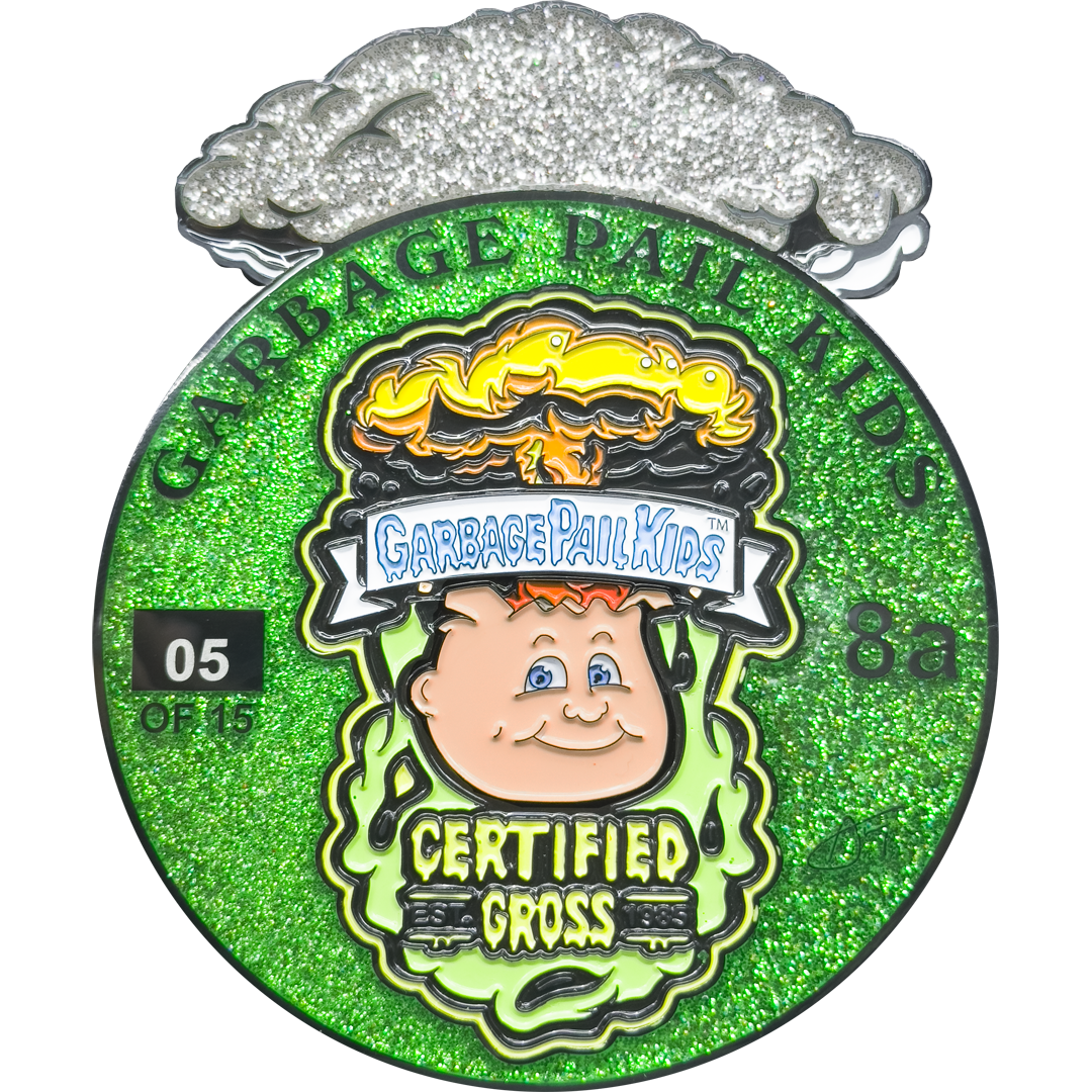 レア皿latin bomb squad入手困難 Snot Green Glitter **HUGE** 4 inch Adam Bomb Challenge Coin