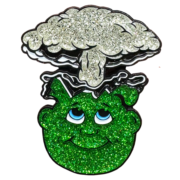 Pink, Green, & Silver GLITTER MASHUP 3-piece Adam Bomb Challenge Coin limited to 15 pieces with individual serial number