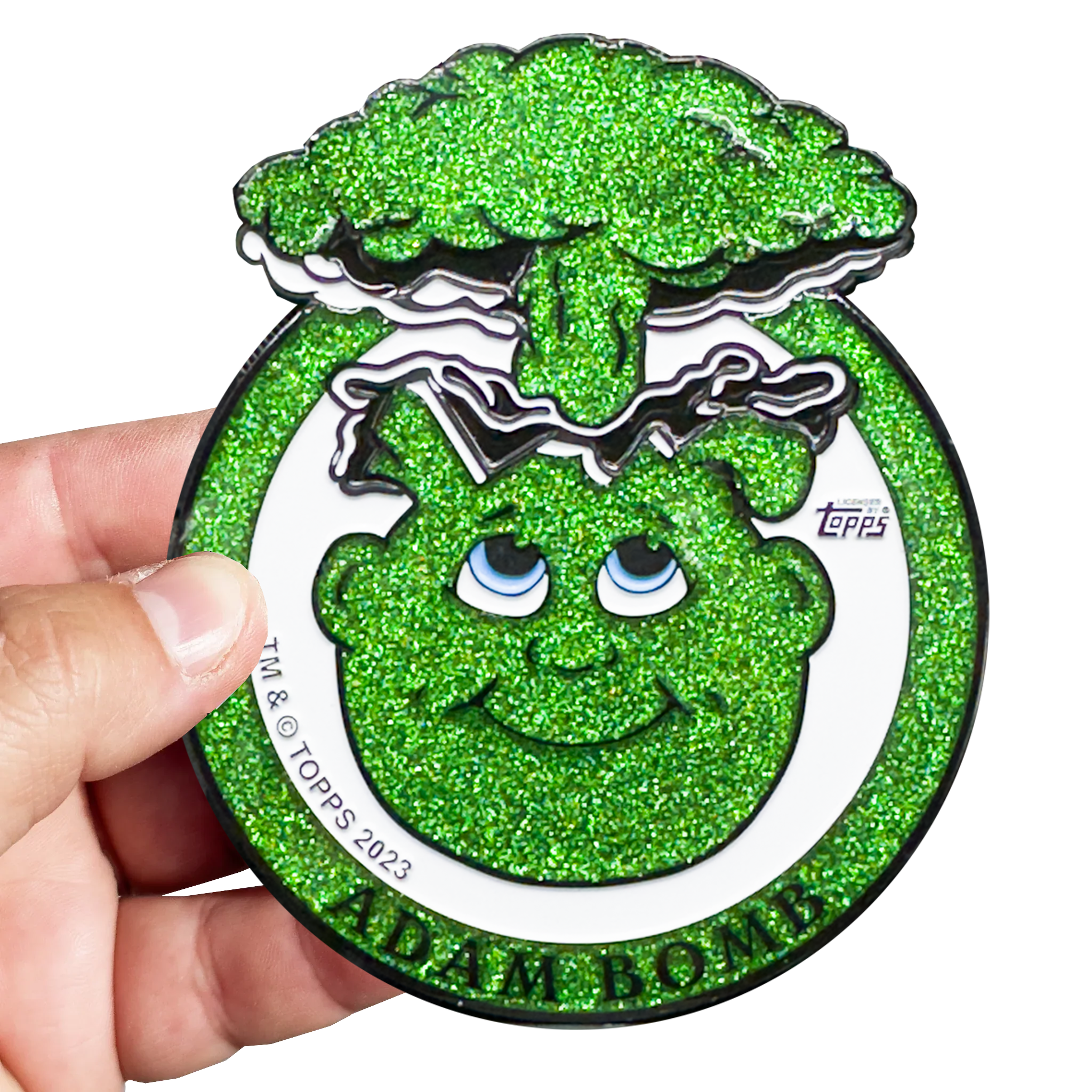 Snot Green Glitter **HUGE** 4 inch Adam Bomb Challenge Coin Snot Green Glitter **HUGE** 4 inch Adam Bomb Challenge Coin