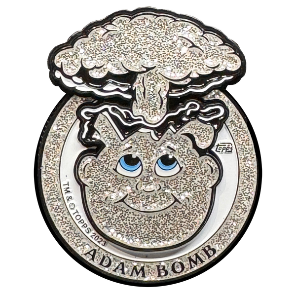 Silver Glitter plated 3-piece Adam Bomb Challenge Coin limited to 15 pieces with individual serial number