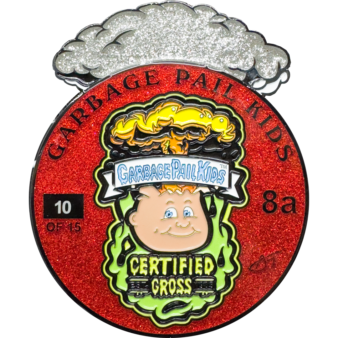 レア皿latin bomb squad入手困難 Red Glitter **HUGE** 4 inch Adam Bomb Challenge Coin limited to 15
