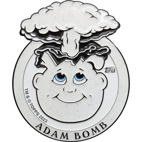 White party Glitter **HUGE** 4 inch Adam Bomb Challenge Coin limited to 15 pieces with individual serial number