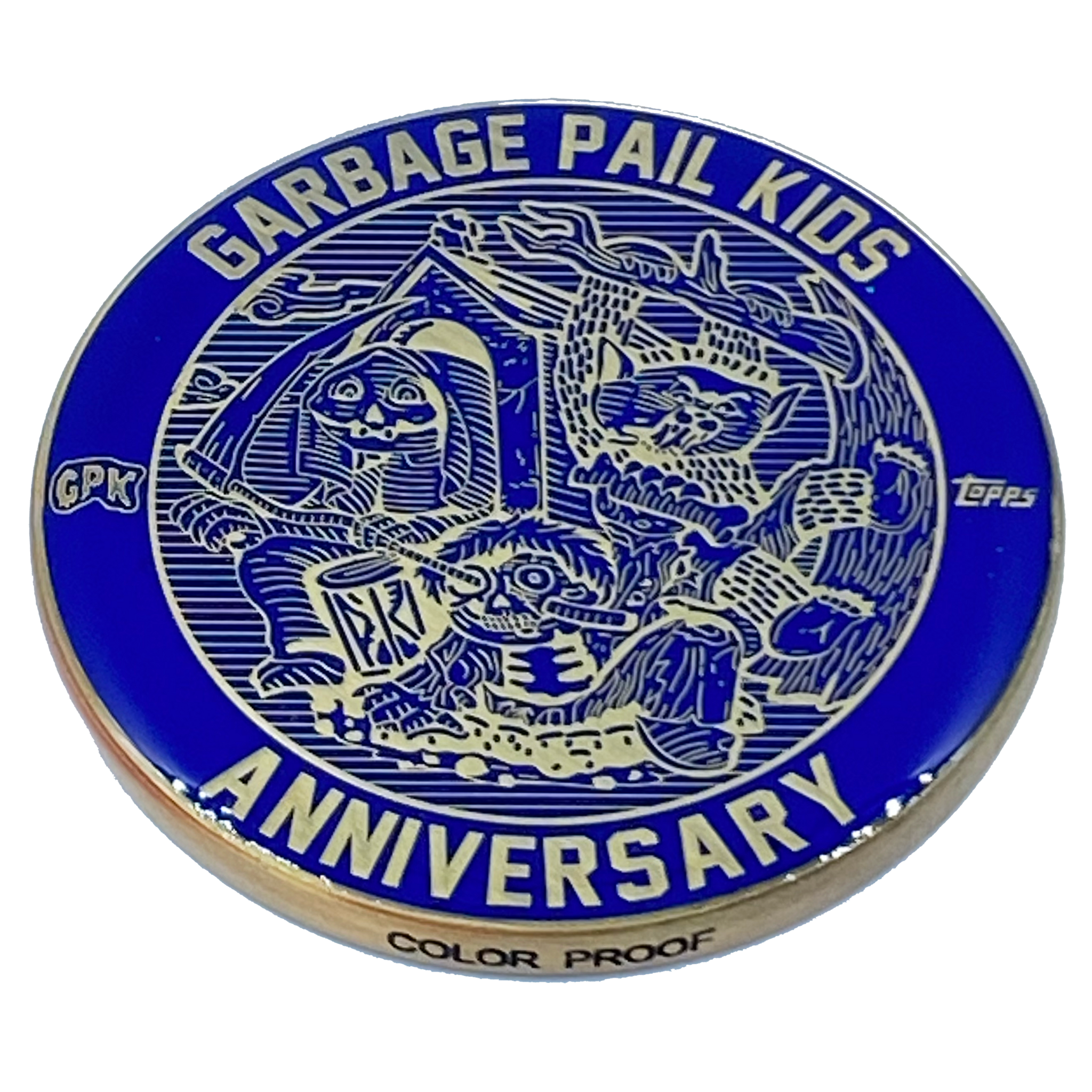 Blue Color Proof Coin 001 Topps Officially Licensed challenge coin Garbage Pail Kids GPK Nation