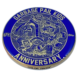 Blue Color Proof Coin 001 Topps Officially Licensed challenge coin Garbage Pail Kids GPK Nation
