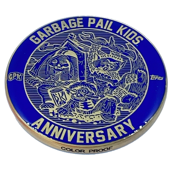 Blue Color Proof Coin 001 Topps Officially Licensed challenge coin Garbage Pail Kids GPK Nation