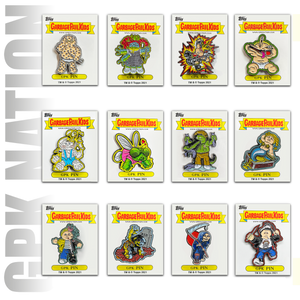 12 pin set Topps Officially Licensed GPK Pins 12 Garbage Pail Kids Limited Edition pins