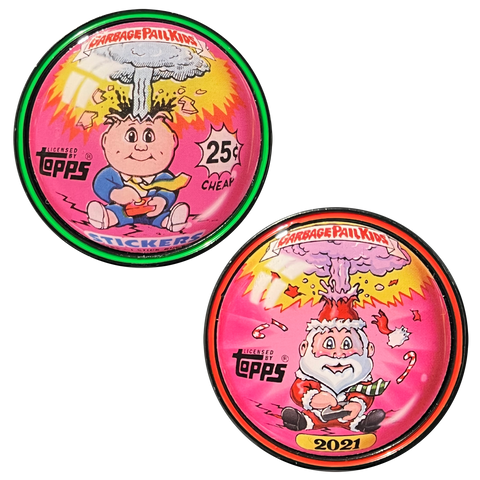 GPK Christmas 2-coin set by Neil Camera featuring ADAM BOMB and SANTA BOMB!