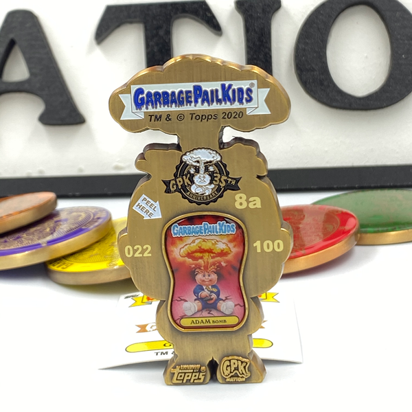 Adam Bomb OS1 Card Art Officially Licensed Topps GPK Challenge Coin only 100 made