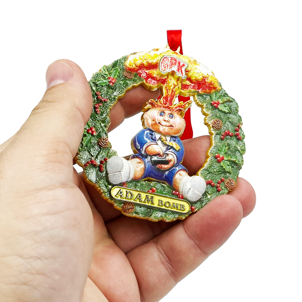 Adam Bomb Christmas Ornament Officially Licensed Topps Garbage Pail Kids GPK 35th Anniversary