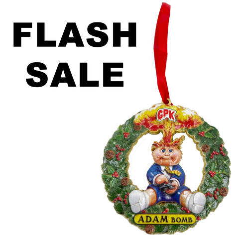 FLASH SALE: Adam Bomb Christmas Ornament Officially Licensed Topps Garbage Pail Kids GPK 35th Anniversary