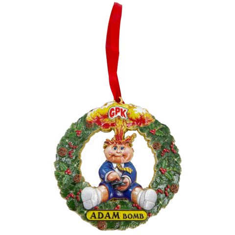 Adam Bomb Christmas Ornament Officially Licensed Topps Garbage Pail Kids GPK 35th Anniversary