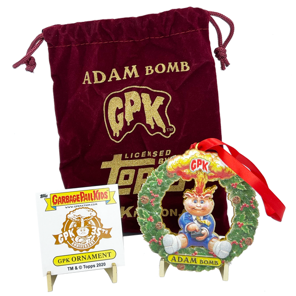 Adam Bomb Christmas Ornament Officially Licensed Topps Garbage Pail Kids GPK 35th Anniversary