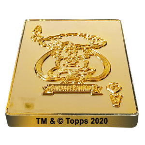 Adam Bomb 24KT Gold Plated GPK Challenge Coin Officially Licensed Topps Garbage Pail Kids Playing Cards Challenge Coin
