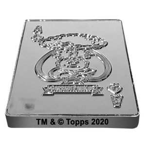Adam Bomb Sterling Silver Plated GPK Challenge Coin Officially Licensed Topps Garbage Pail Kids Playing Cards Challenge Coin