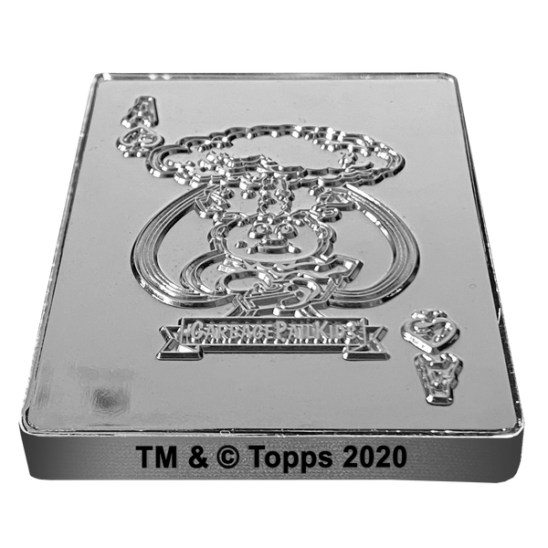 Adam Bomb Sterling Silver Plated GPK Challenge Coin Officially Licensed Topps Garbage Pail Kids Playing Cards Challenge Coin