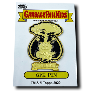 Gold variation Adam Bomb GPK Pin Officially Licensed Topps Garbage Pail Kids