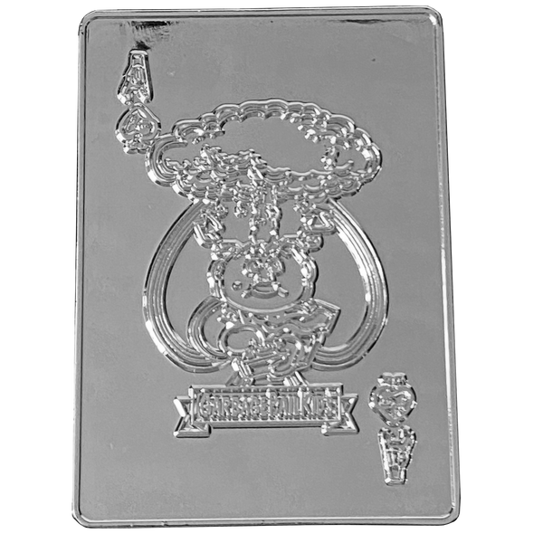 Adam Bomb Sterling Silver Plated GPK Challenge Coin Officially Licensed Topps Garbage Pail Kids Playing Cards Challenge Coin