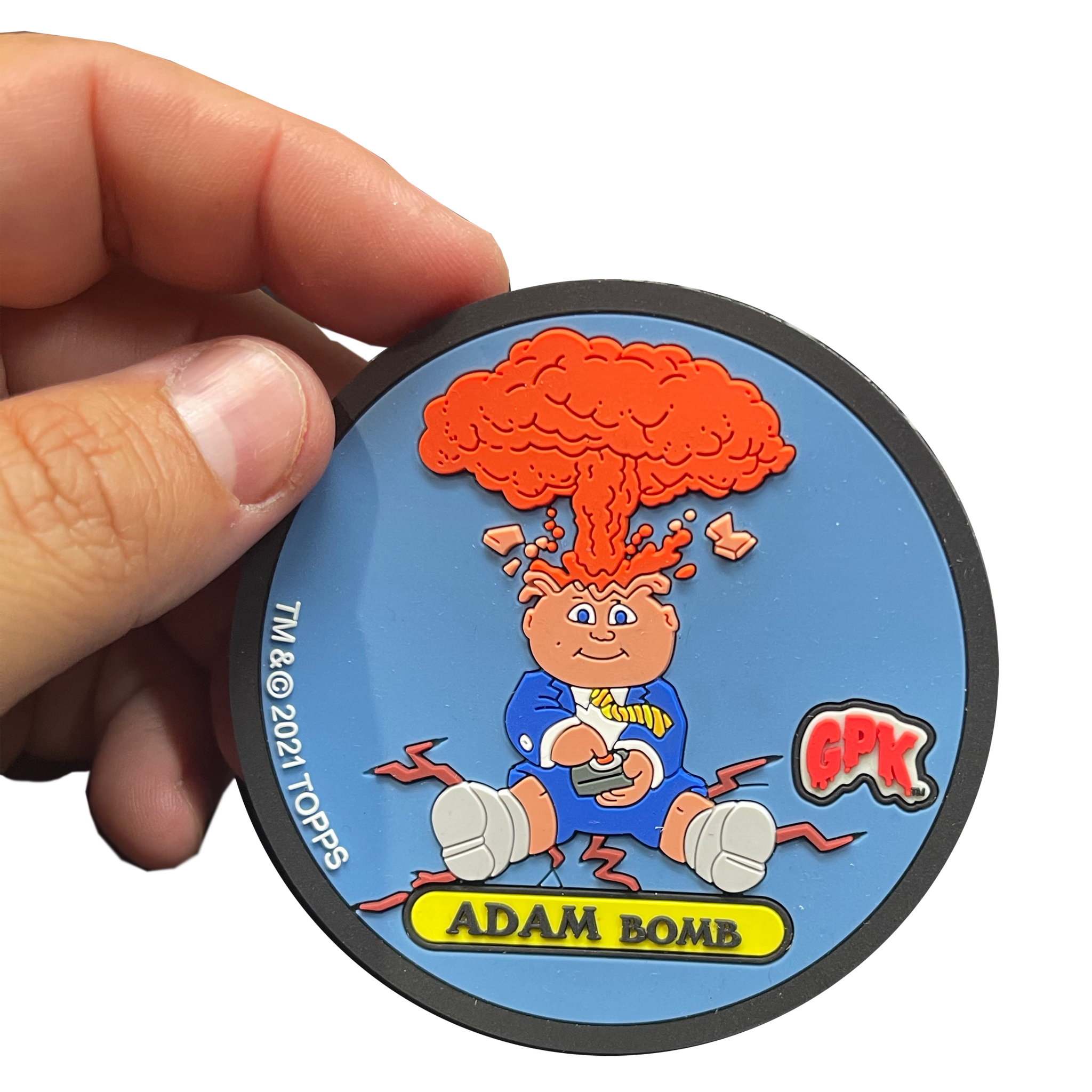 ADAM BOMB Exclusive Topps Officially Licensed "Glowster" GPK Garbage Pail Kids Coaster