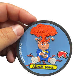 ADAM BOMB Exclusive Topps Officially Licensed "Glowster" GPK Garbage Pail Kids Coaster