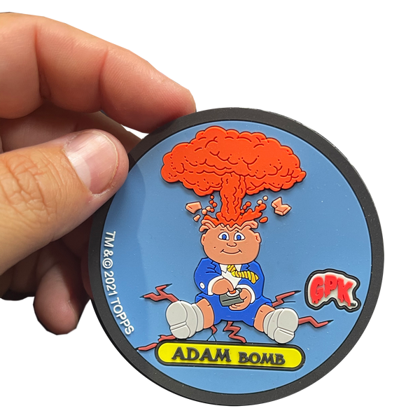 ADAM BOMB Exclusive Topps Officially Licensed "Glowster" GPK Garbage Pail Kids Coaster