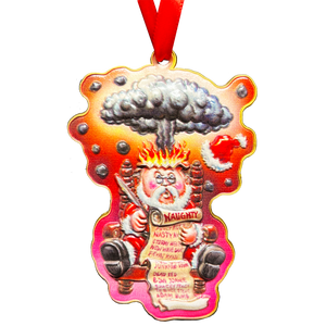 Adam Bomb Santa Naughty List GPK Christmas Ornament only 100 made with serial number