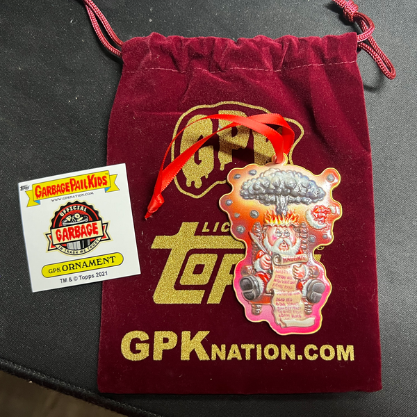Adam Bomb Santa Naughty List GPK Christmas Ornament only 100 made with serial number
