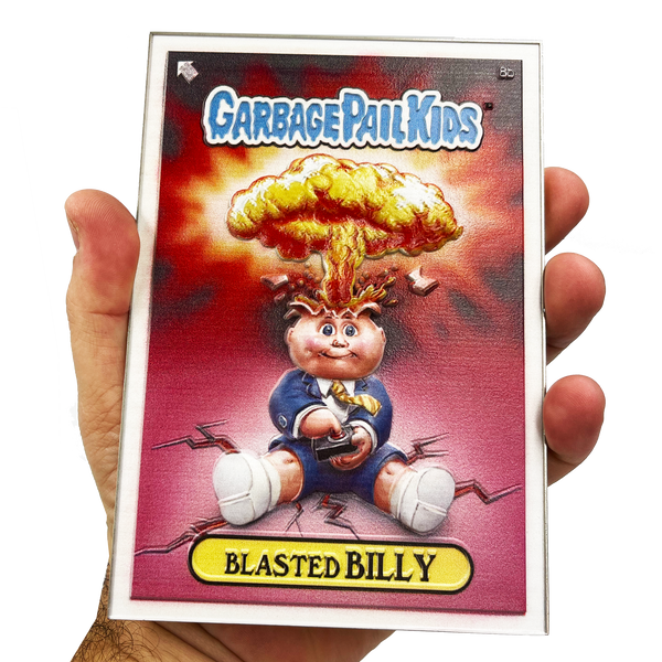 BLASTED BILLY 3D Full Color GPK OS1 Metal Card Garbage Pail Kids 35th Anniversary Officially Licensed Topps Medallion