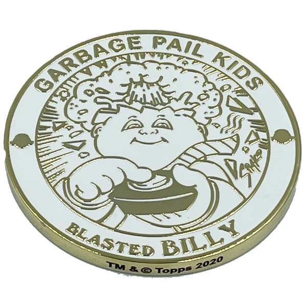 GPK-FL-01-H BLASTED BILLY Challenge Coin Officially Licensed GPK by Topps Artist SIMKO artist collab collection Garbage Pail Kids