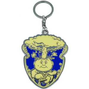 GPK-CC-004 BLUE Adam Bomb GPK Cloisonné Ornament Emblem Keychain: only 100 made