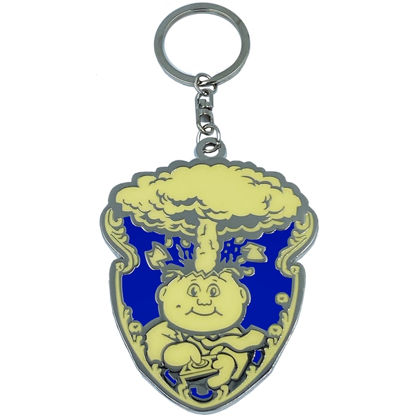 GPK-CC-004 BLUE Adam Bomb GPK Cloisonné Ornament Emblem Keychain: only 100 made