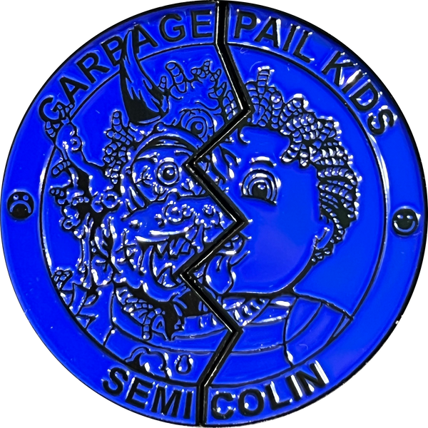***LARGE*** Blue Color Proof Semi Colin 2 Coin set with free hard case