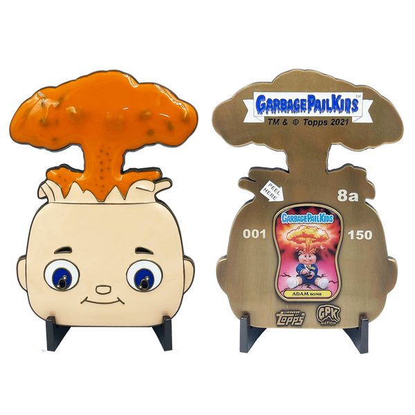 Officially Licensed GPK Adam Bomb Head Glow in the Dark Limited Edition Garbage Pail Kids Coin with serial number