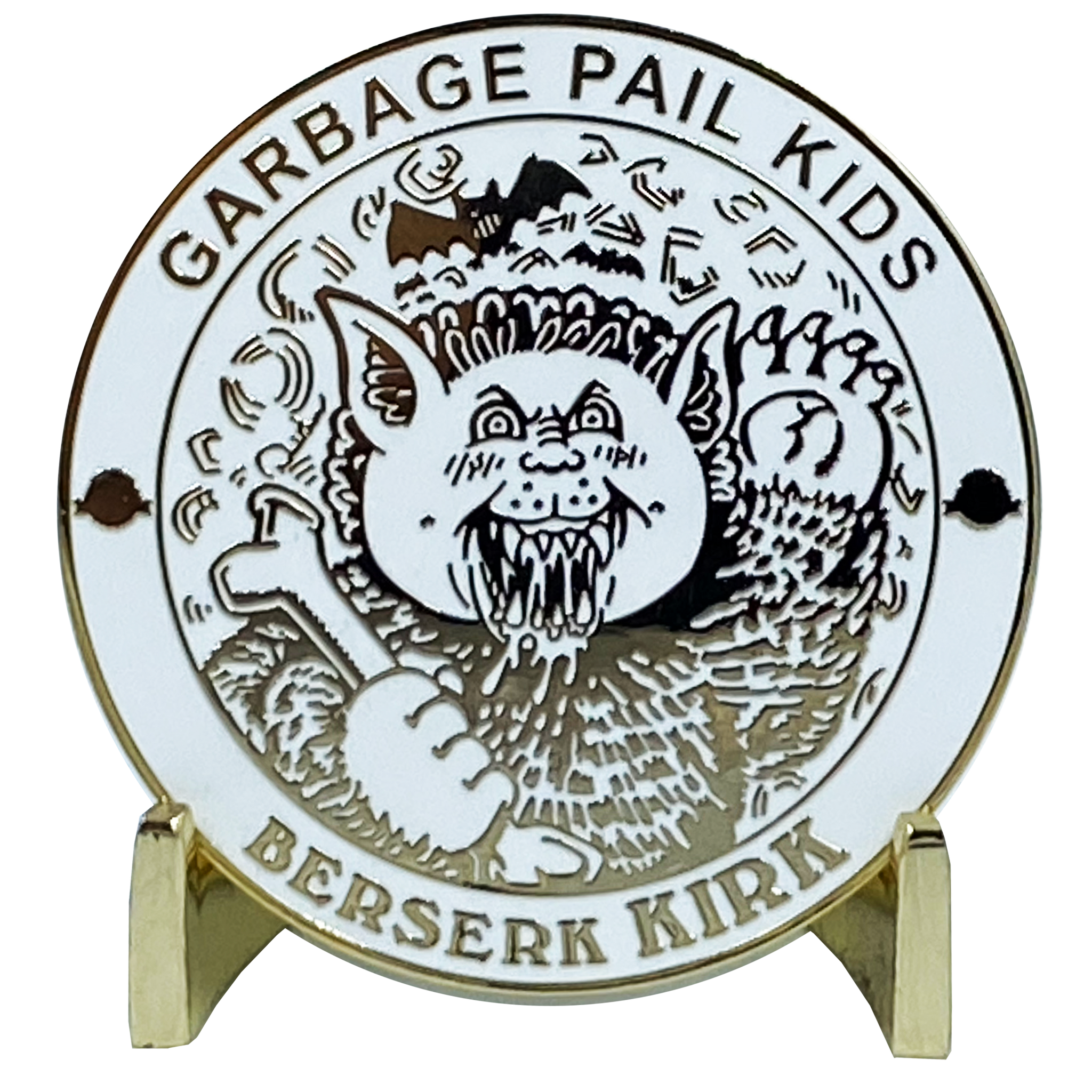 GPK-BB-003 BERSERK KIRK Topps Officially Licensed David Gross Artist Collaboration GPK Challenge Coin Garbage Pail Kids