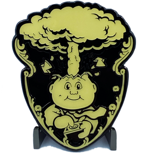 Black 3M GPK Emblem Ornament set with peel and stick Adhesive back Topps Officially Licensed