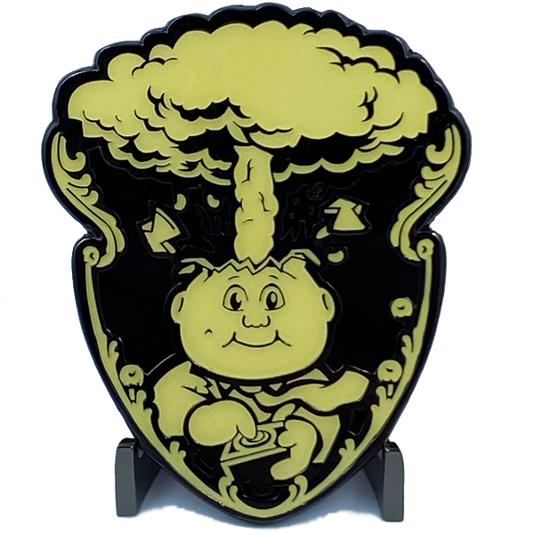 Black 3M GPK Emblem Ornament set with peel and stick Adhesive back Topps Officially Licensed