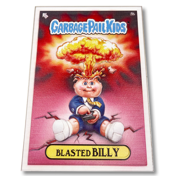 BLASTED BILLY 3D Full Color GPK OS1 Metal Card Garbage Pail Kids 35th Anniversary Officially Licensed Topps Medallion