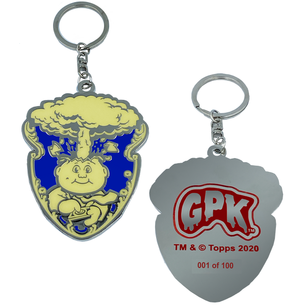 GPK-CC-004 BLUE Adam Bomb GPK Cloisonné Ornament Emblem Keychain: only 100 made