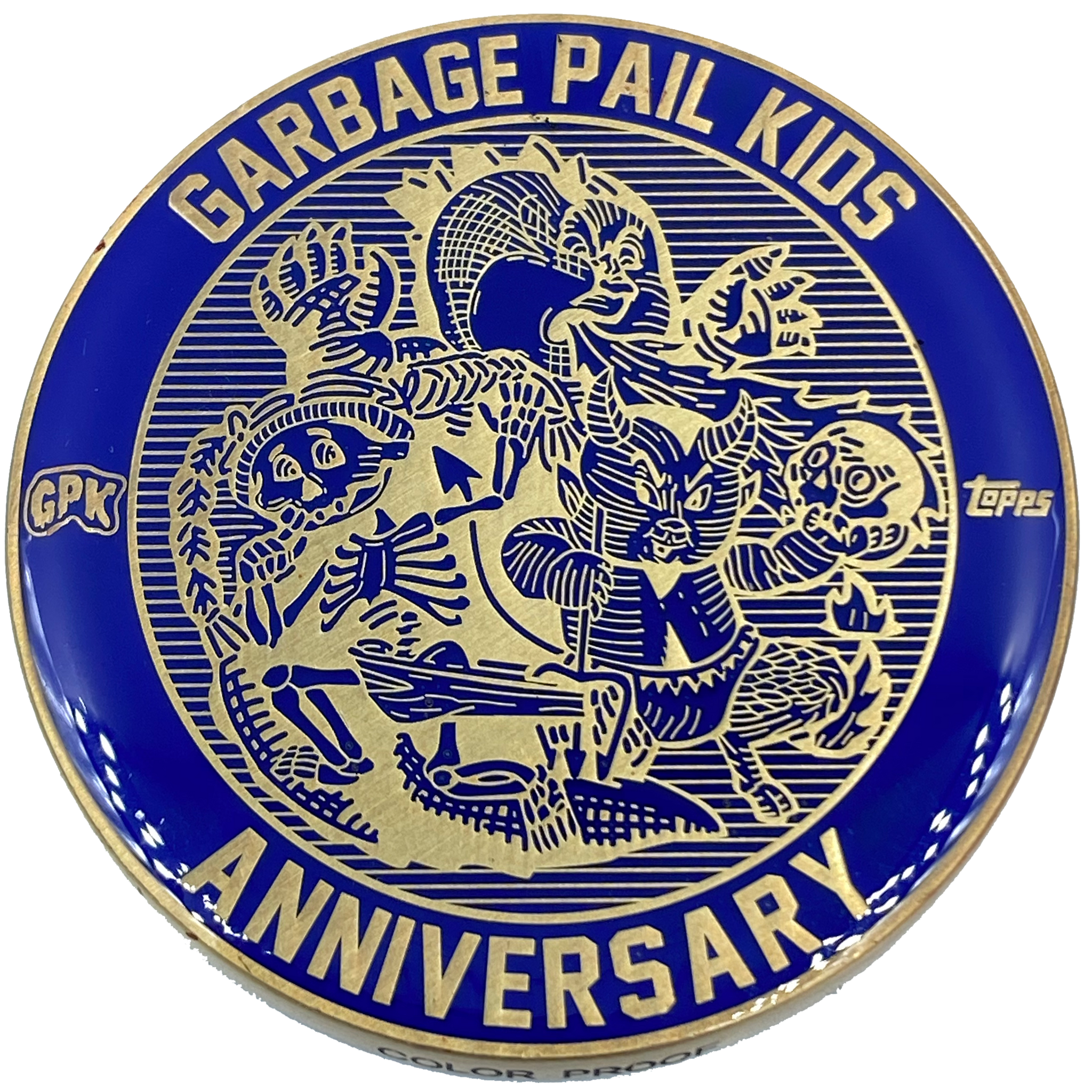 Blue Color Proof Coin 003 Topps Officially Licensed challenge coin Garbage Pail Kids GPK Nation