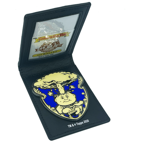 GPK-CC-007 Officially Licensed Topps BLUE Adam Bomb Badge Wallet with ID window only 20 made