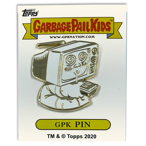 GPK-CC-005 TEE-VEE STEVIE / GEEKY GARY Topps Officially Licensed Brent Engstrom Artist Collaboration GPK Pin Garbage Pail Kids